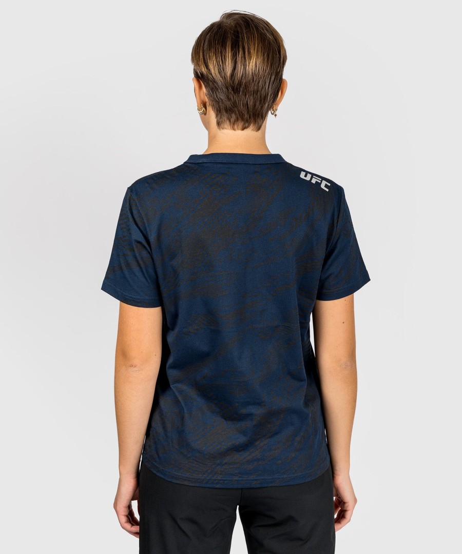 ufc fusion by venum fight week damen kurzarm-baumwoll-t-shirt – ozeanblau