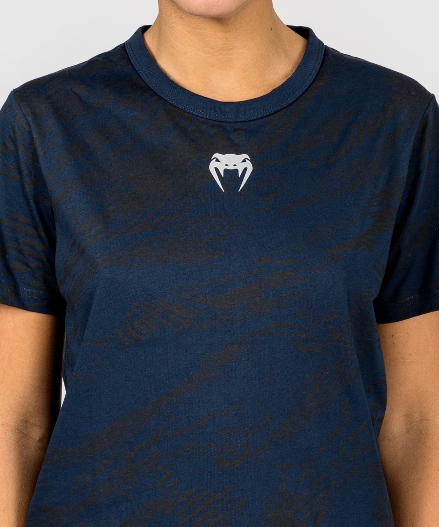 ufc fusion by venum fight week damen kurzarm-baumwoll-t-shirt – ozeanblau