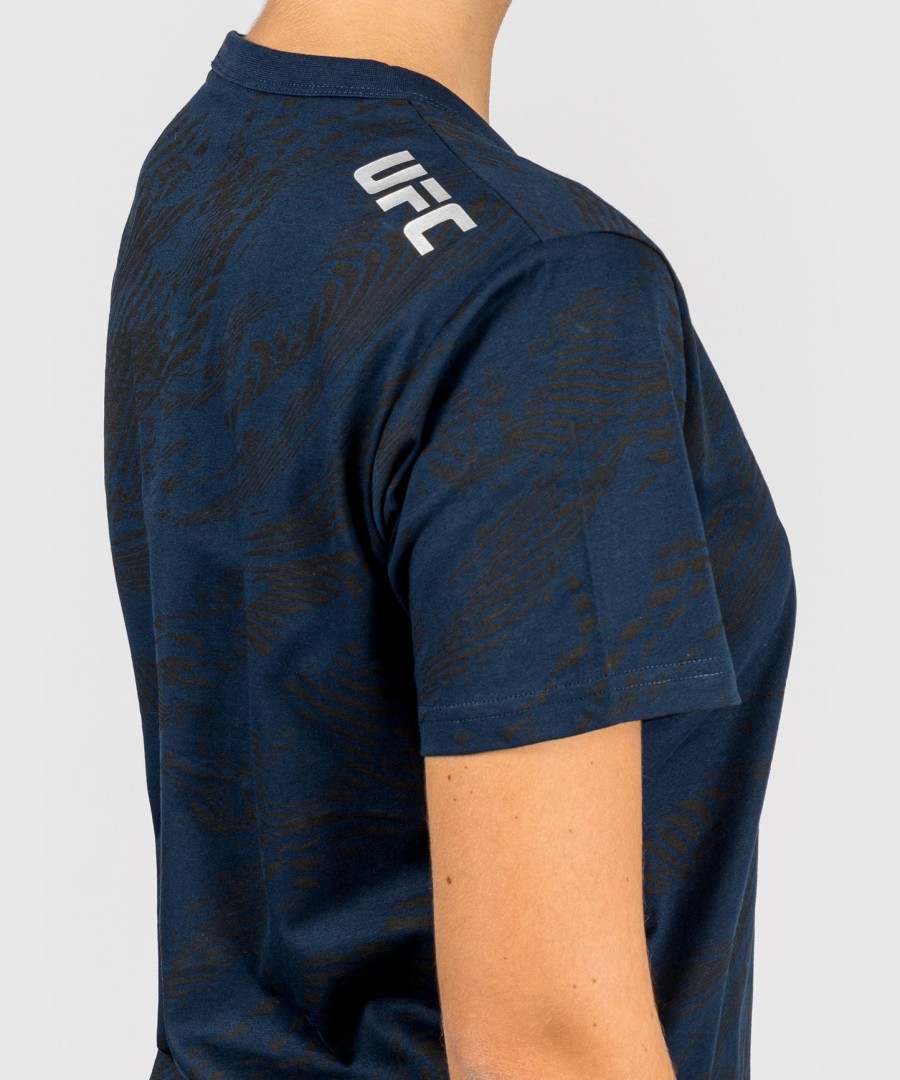 ufc fusion by venum fight week damen kurzarm-baumwoll-t-shirt – ozeanblau