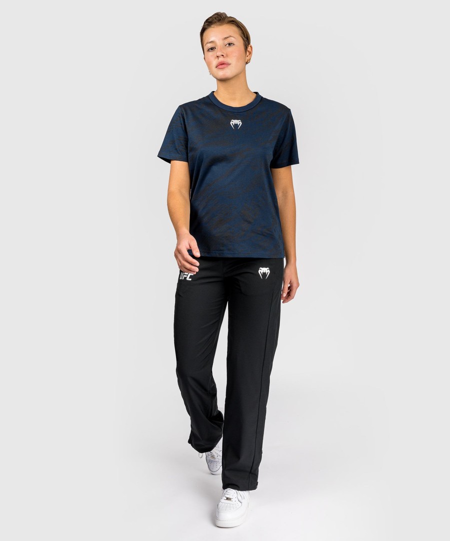 ufc fusion by venum fight week damen kurzarm-baumwoll-t-shirt – ozeanblau