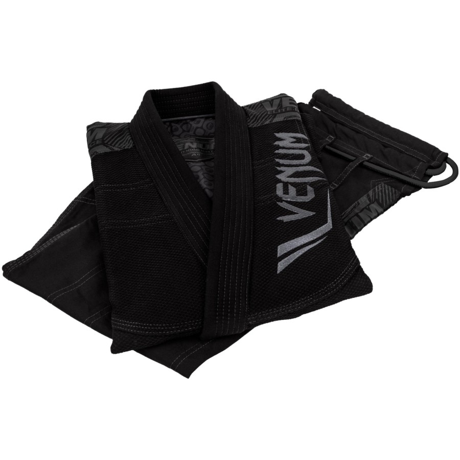 venum elite bjj gi - schwarzschwarz