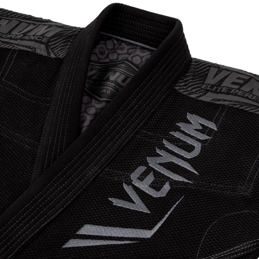 venum elite bjj gi - schwarzschwarz