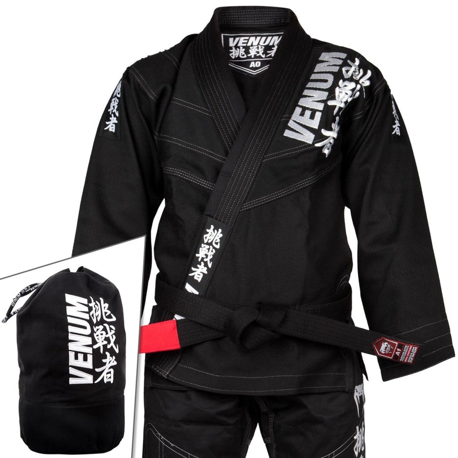 venum challenger 4.0 bjj gi - inkl. tasche - schwarz