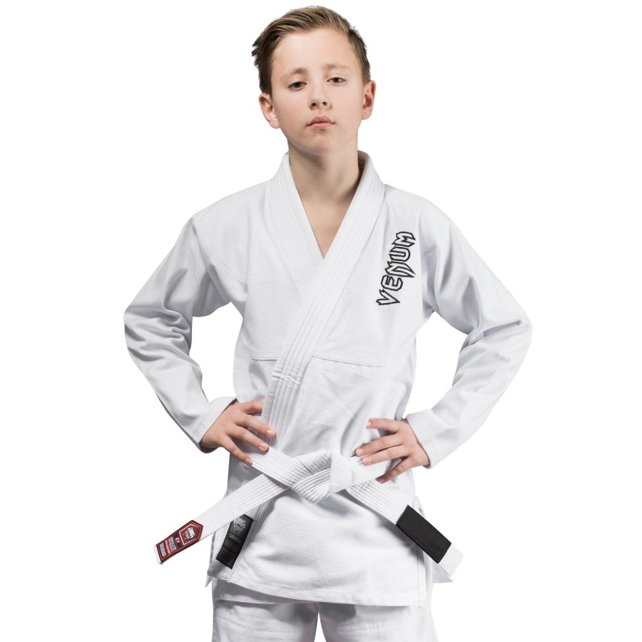 venum contender kinder bjj gi inkl. kostenlosem weißgurt - weiß