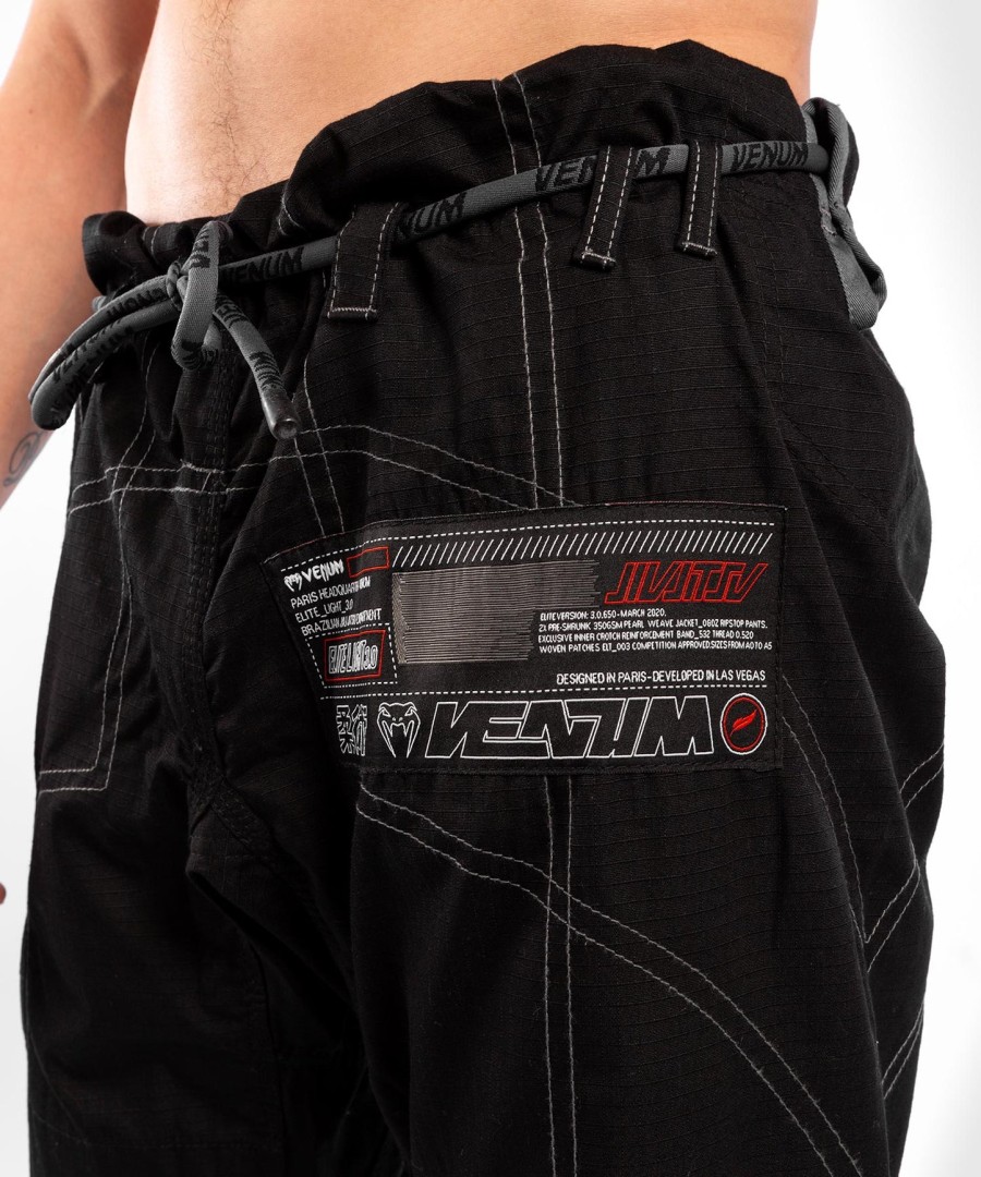 venum elite light 3.0 bjj gi – schwarz