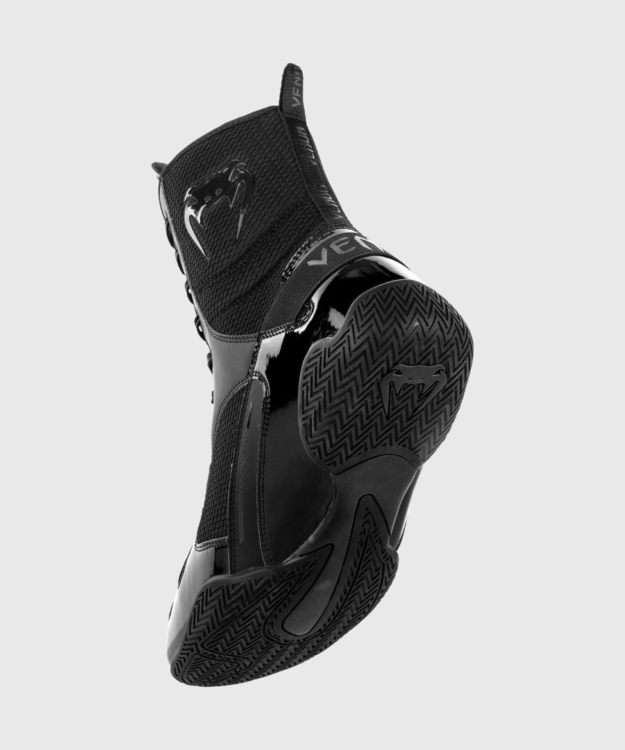 venum elite boxschuhe - schwarzschwarz