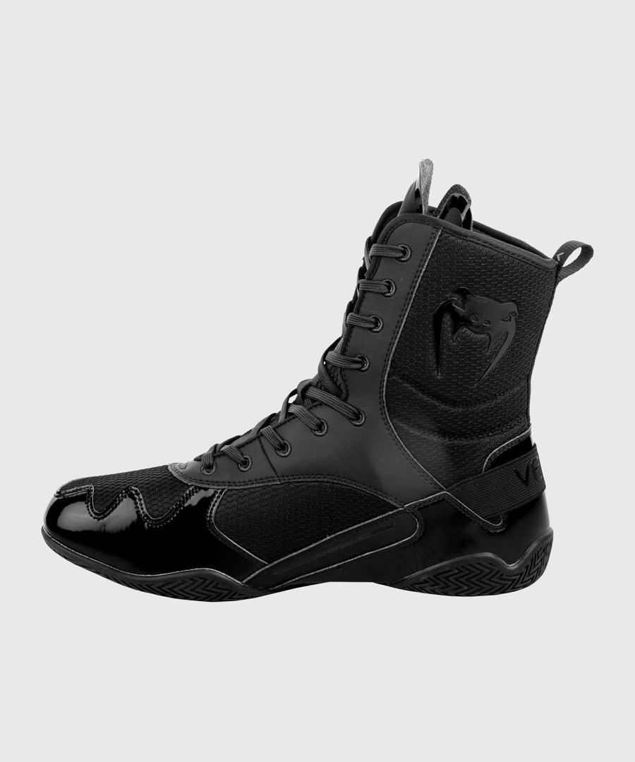 venum elite boxschuhe - schwarzschwarz