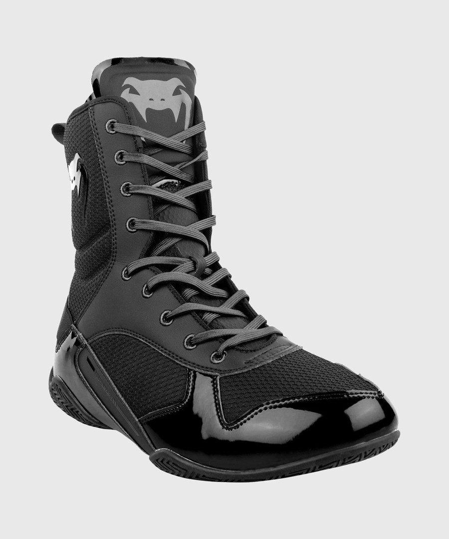 venum elite boxschuhe - schwarzschwarz
