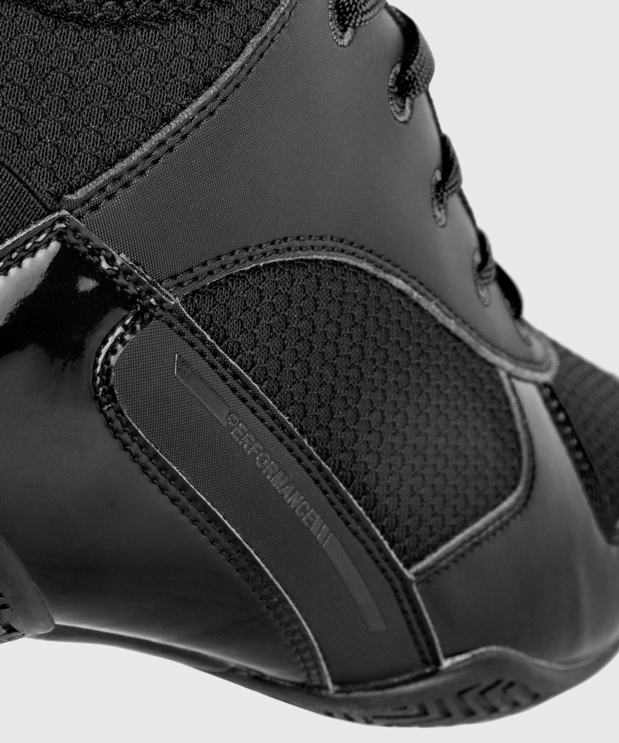 venum elite boxschuhe - schwarzschwarz