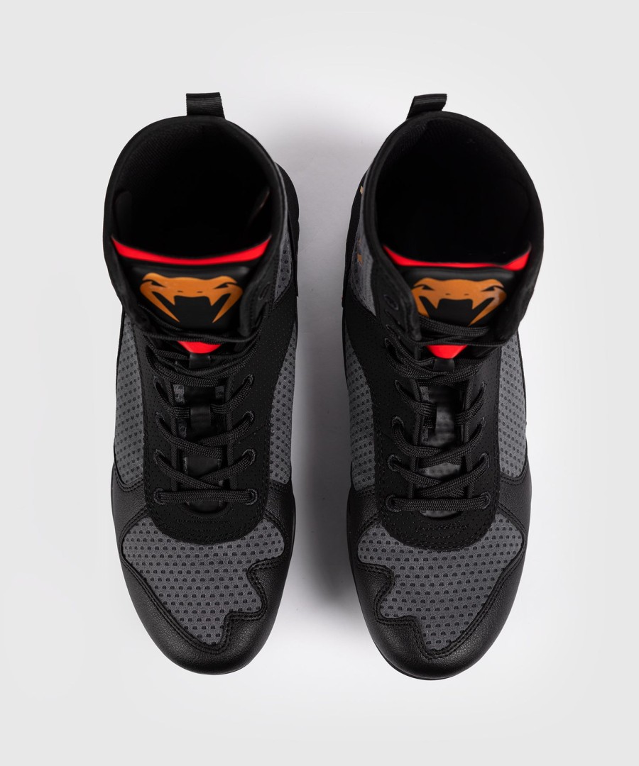 venum elite boxschuhe – sturmgraugold