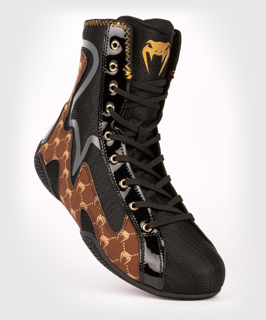 venum elite evo monogram boxschuhe – schwarzbraun
