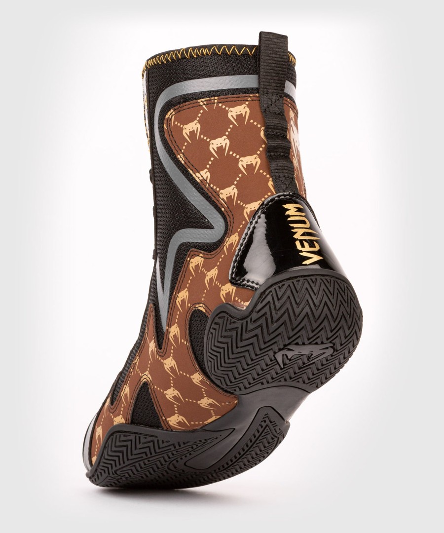 venum elite evo monogram boxschuhe – schwarzbraun
