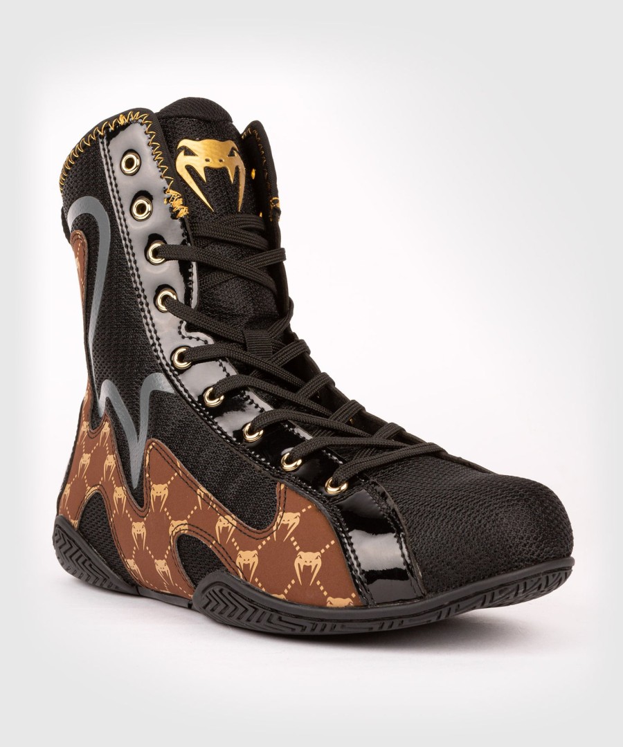 venum elite evo monogram boxschuhe – schwarzbraun