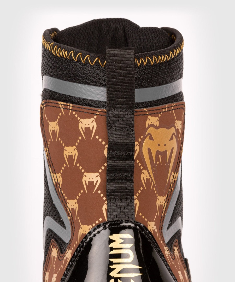 venum elite evo monogram boxschuhe – schwarzbraun