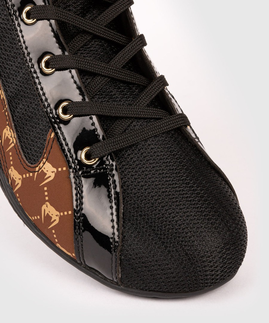 venum elite evo monogram boxschuhe – schwarzbraun
