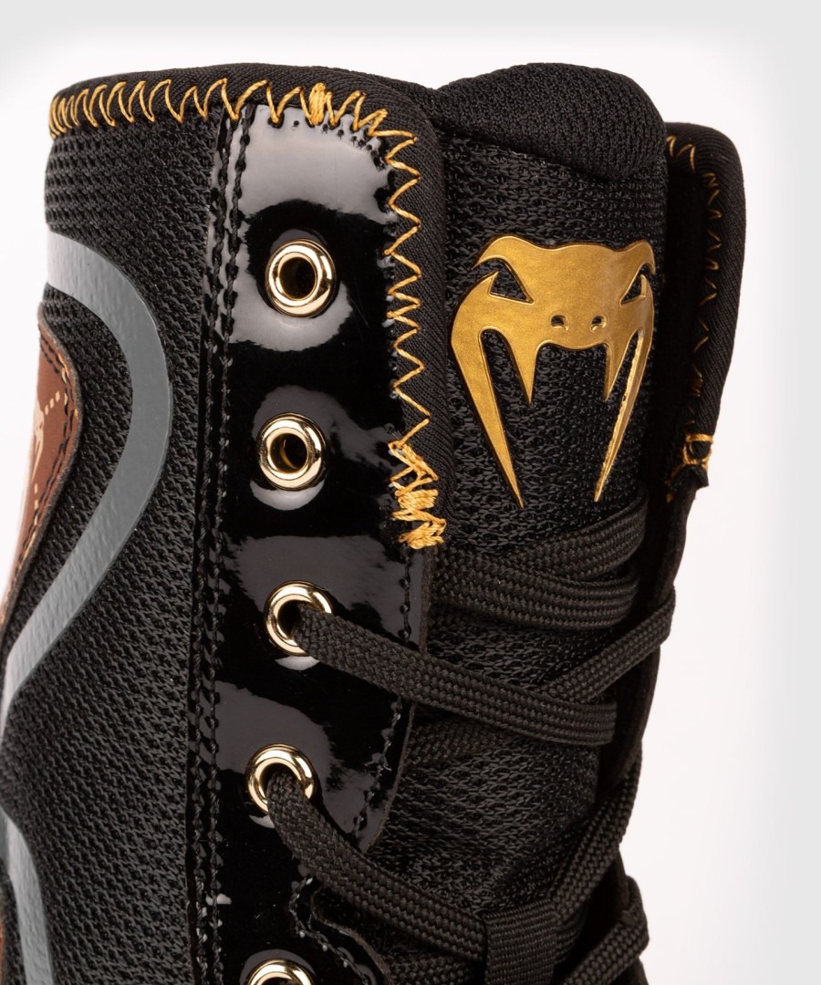 venum elite evo monogram boxschuhe – schwarzbraun