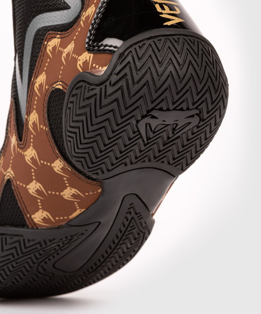 venum elite evo monogram boxschuhe – schwarzbraun
