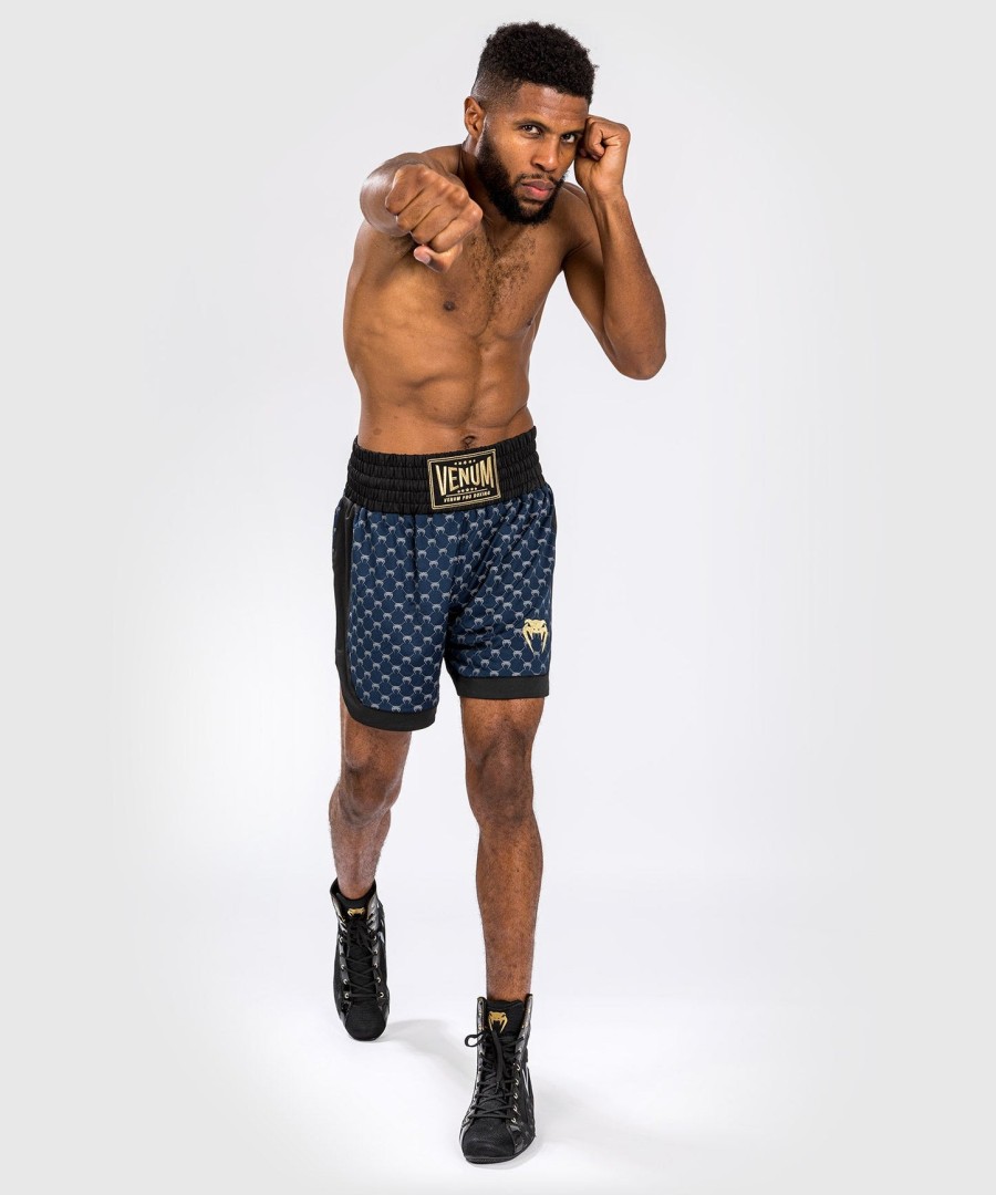 venum monogram boxshorts - schwarzmarineblau
