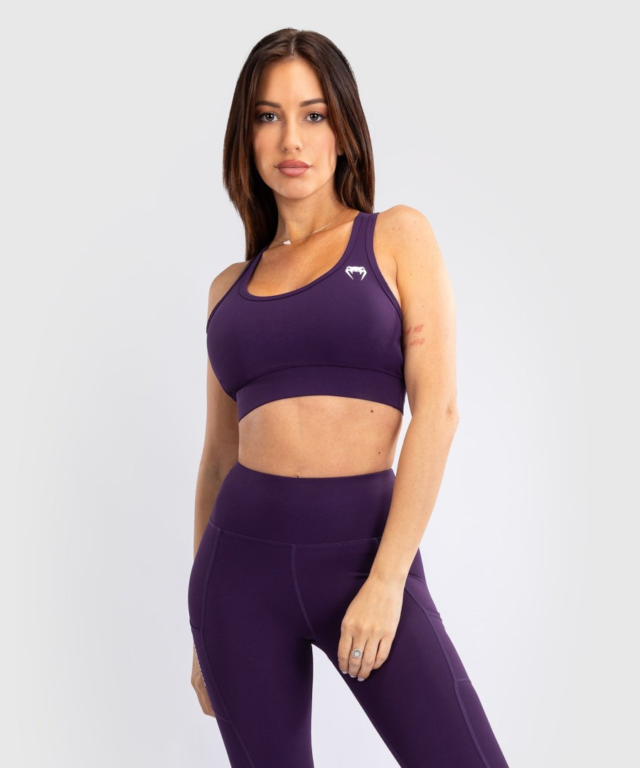 venum essential damen sport-bh mit mittlerem halt – dunkelviolett