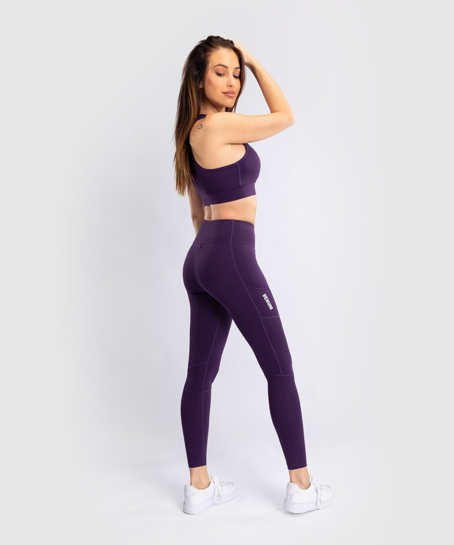venum essential damen sport-bh mit mittlerem halt – dunkelviolett