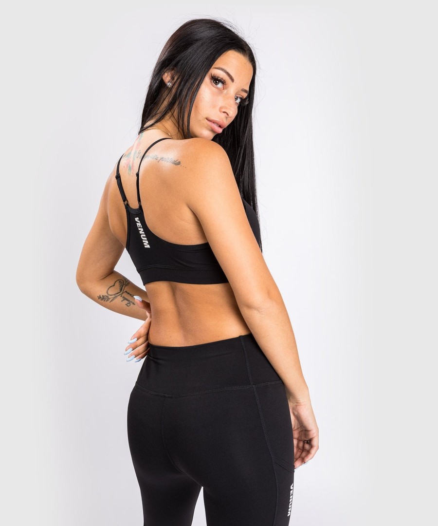 venum essential low impact sport-bh – schwarz