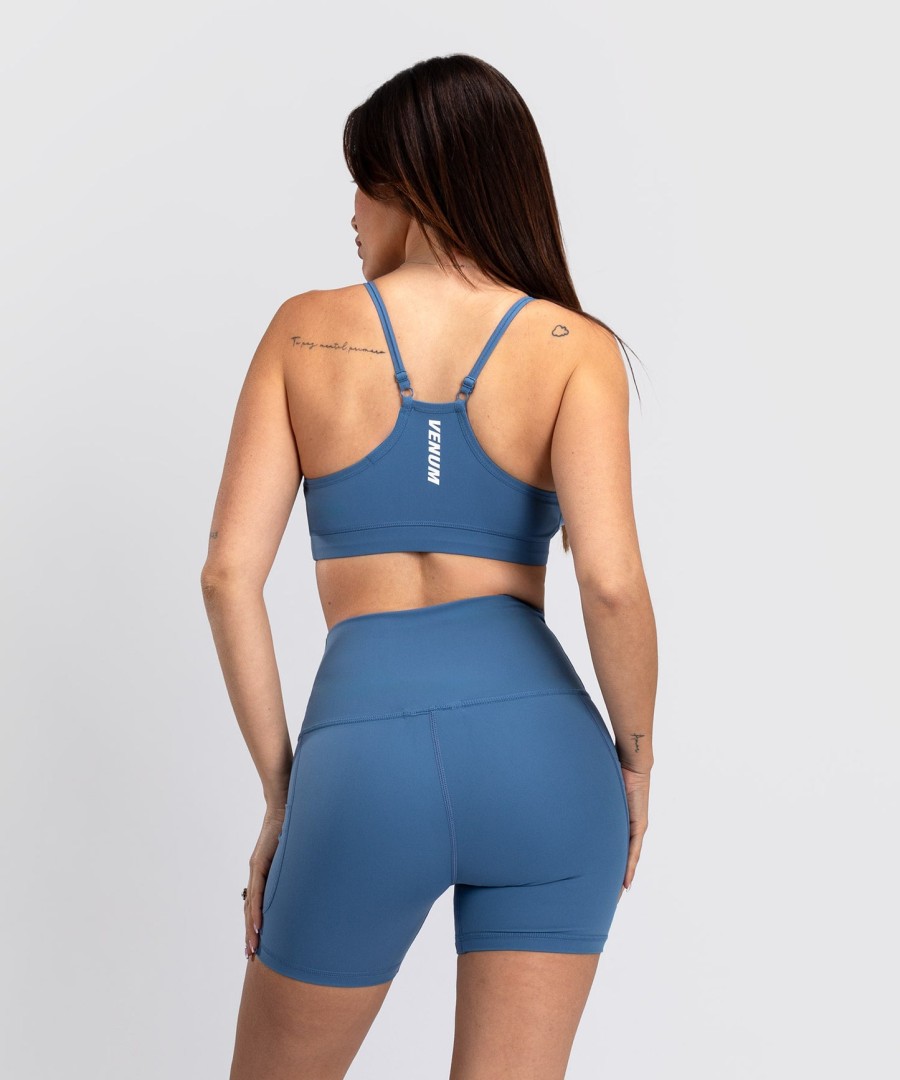 venum essential damen-sport-bh mit geringer stützwirkung – sturmblau