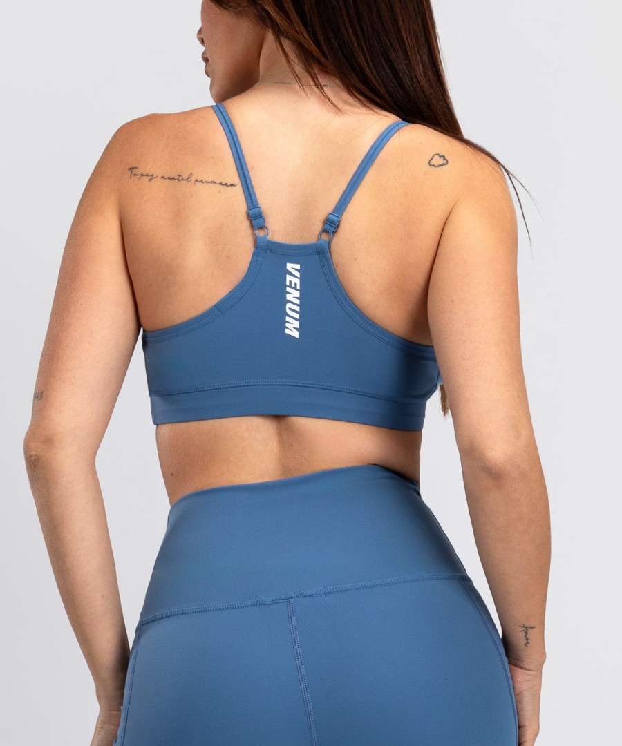 venum essential damen-sport-bh mit geringer stützwirkung – sturmblau