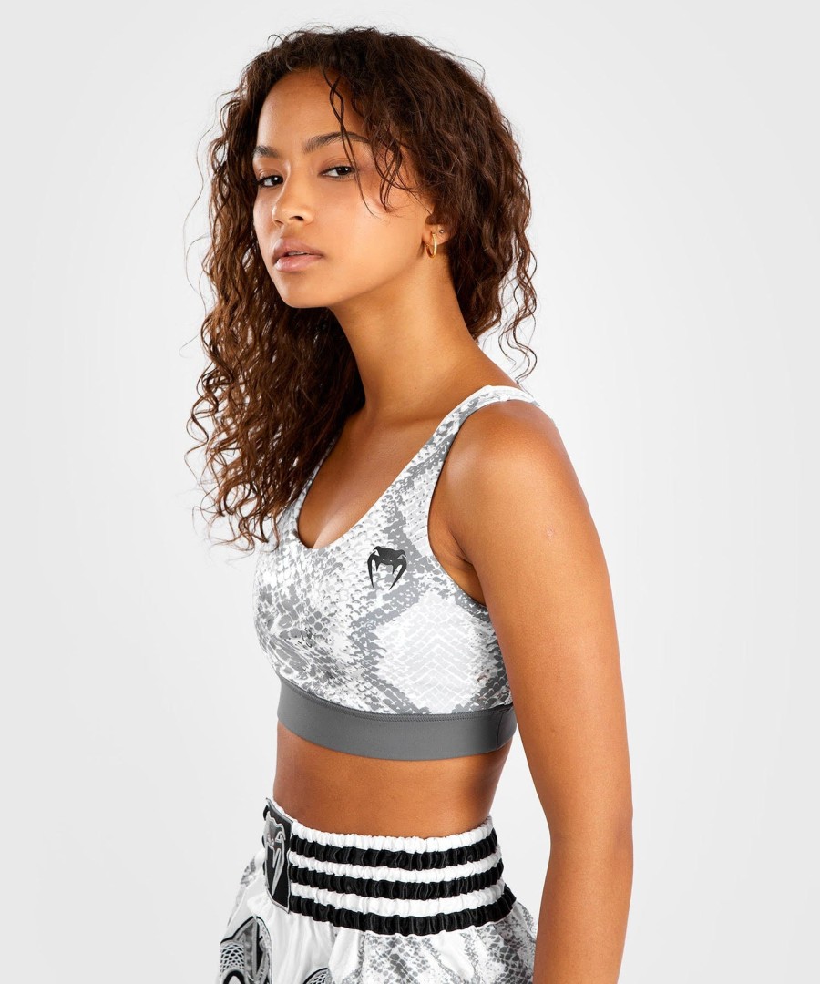 venum sport-bh „white snake für damen – weiß