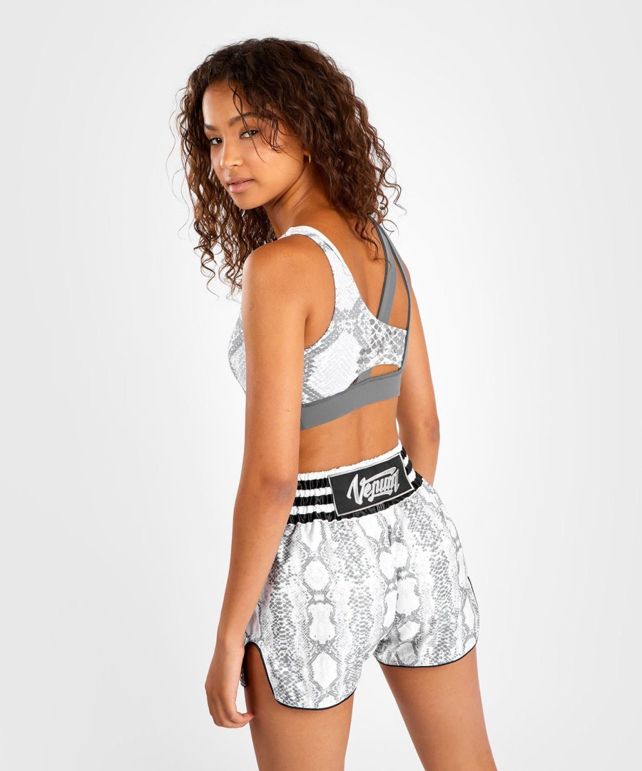 venum sport-bh „white snake für damen – weiß