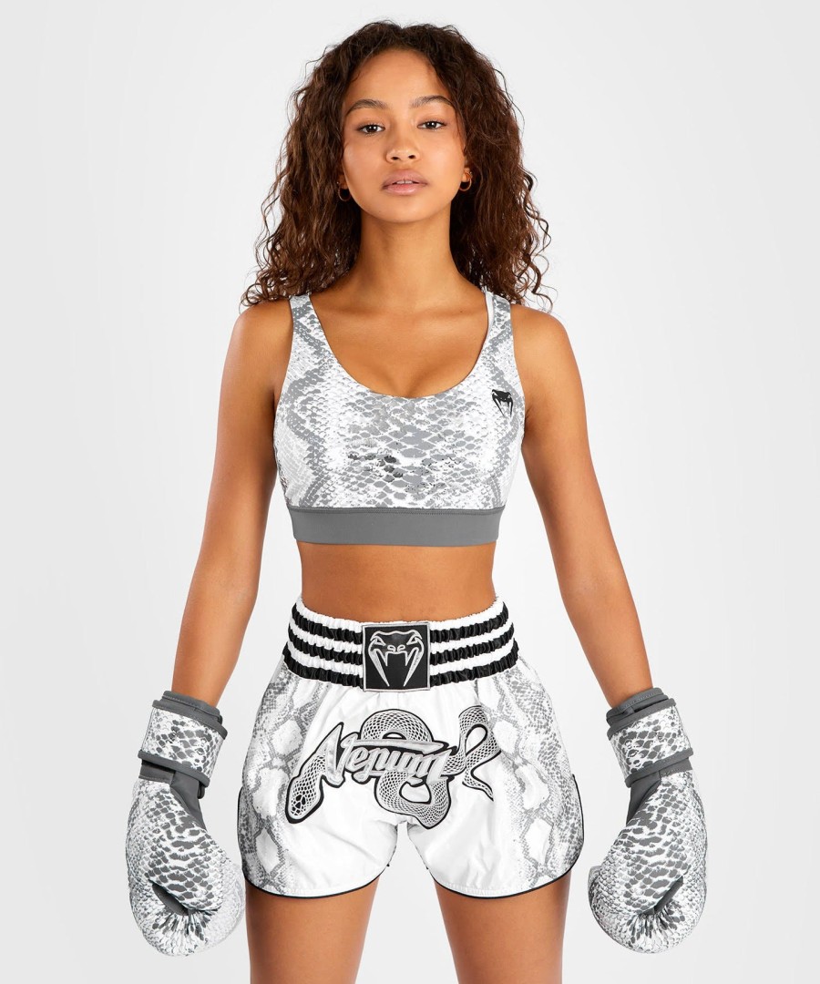 venum sport-bh „white snake für damen – weiß