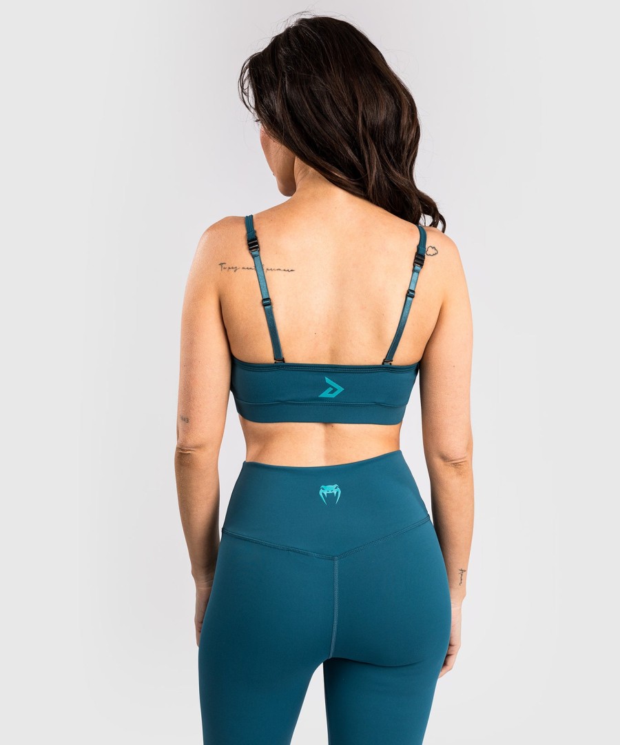 venum x demi damen sport-bh – azurblau