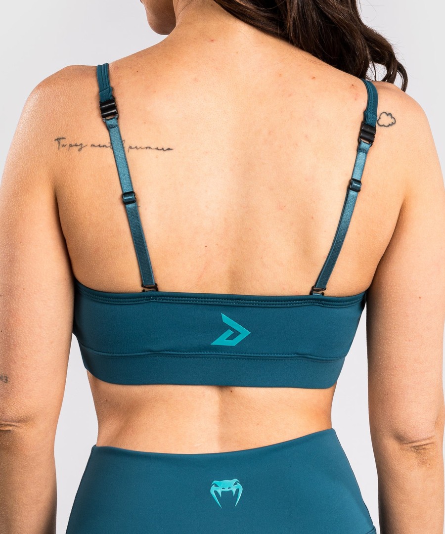 venum x demi damen sport-bh – azurblau