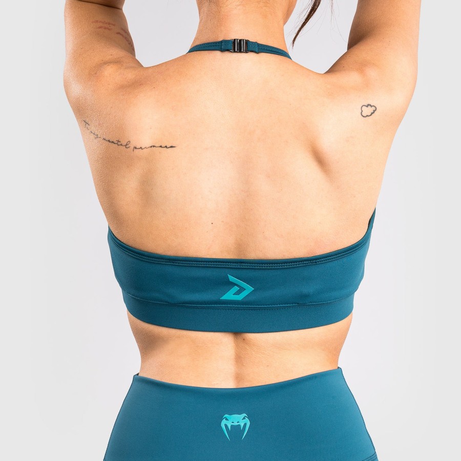venum x demi damen sport-bh – azurblau