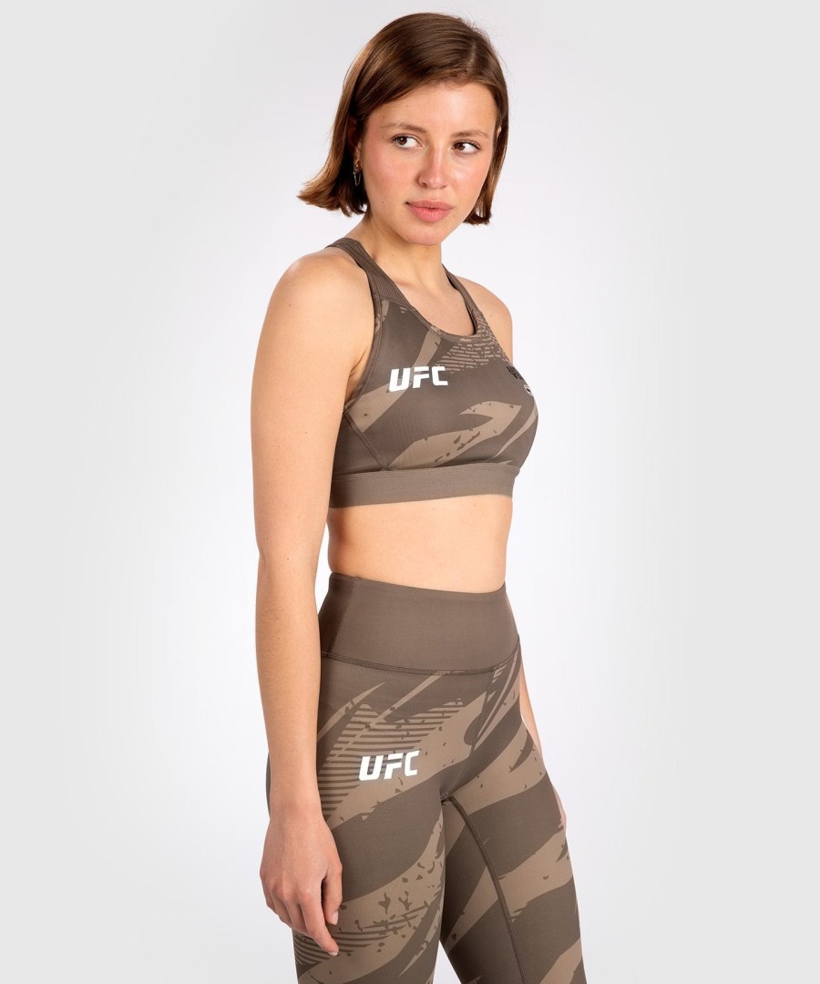 ufc adrenaline by venum fight week sport-bh für damen – wüstentarnmuster