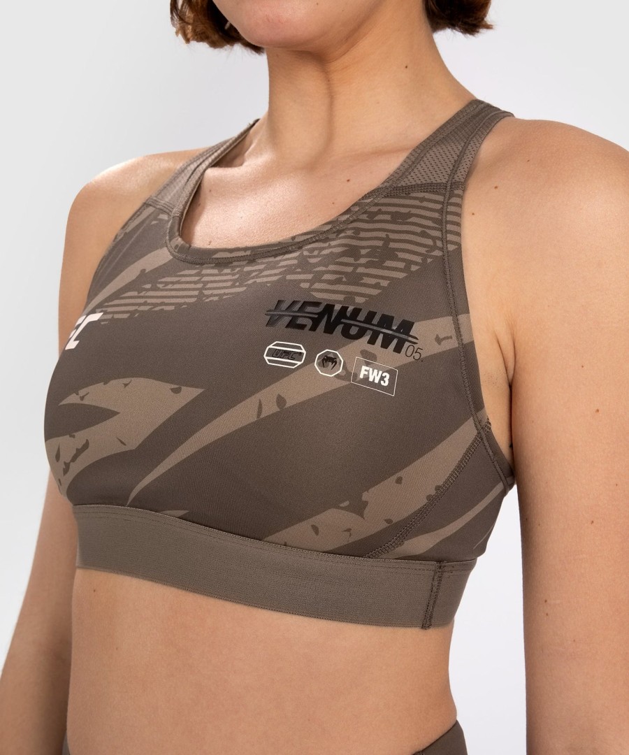 ufc adrenaline by venum fight week sport-bh für damen – wüstentarnmuster