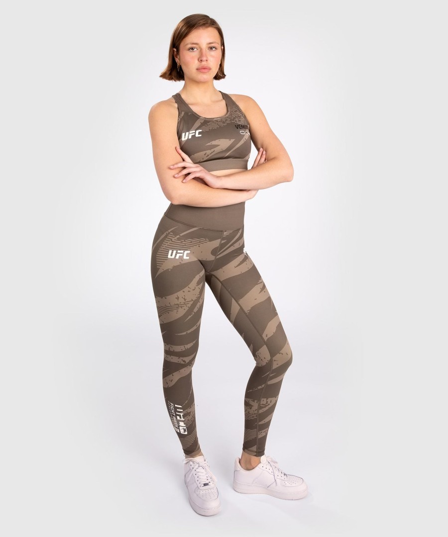 ufc adrenaline by venum fight week sport-bh für damen – wüstentarnmuster