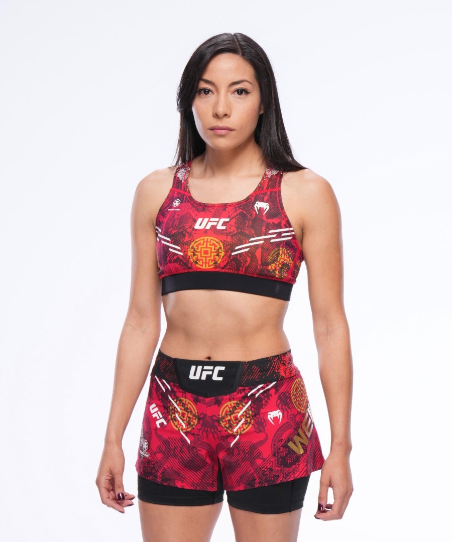 ufc-sport-bh für frauen unübertroffen von venum red zhang weili