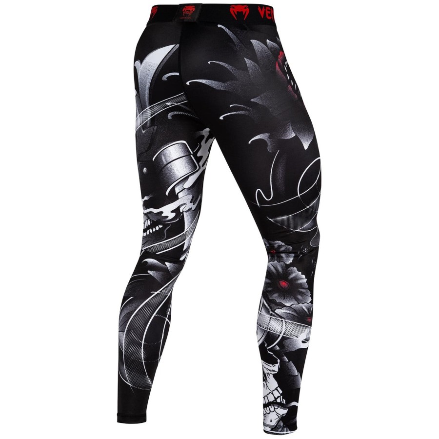 venum samurai skull kompressionsstrumpfhose – schwarz