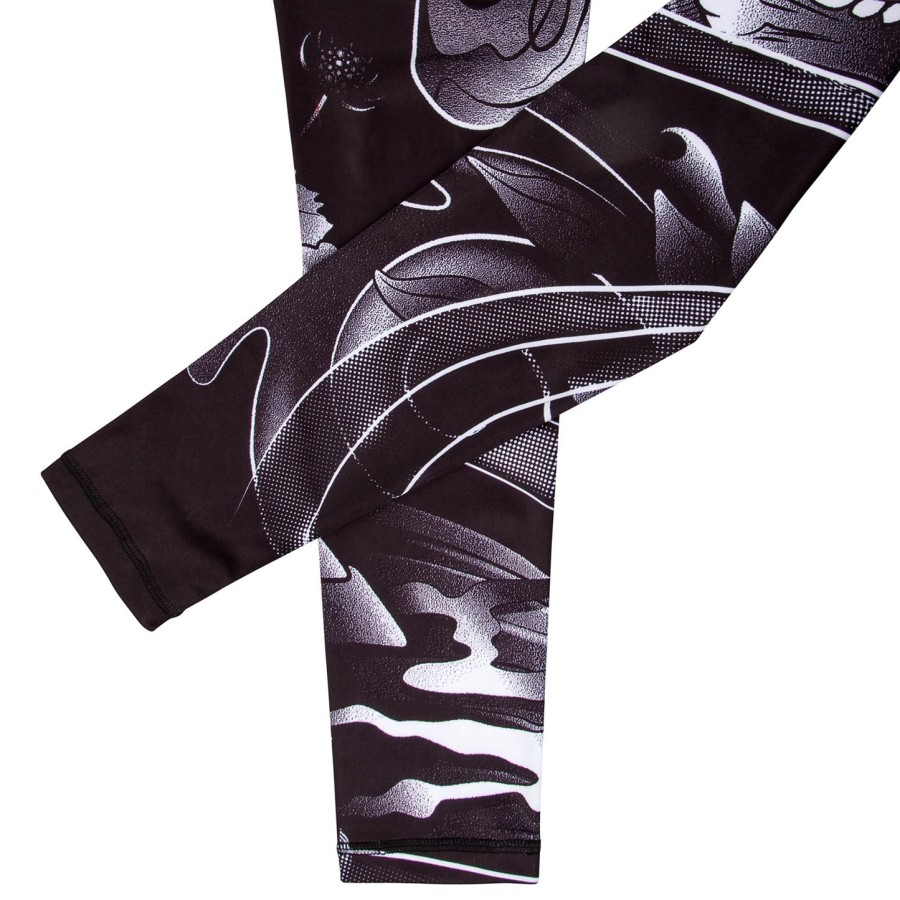 venum samurai skull kompressionsstrumpfhose – schwarz