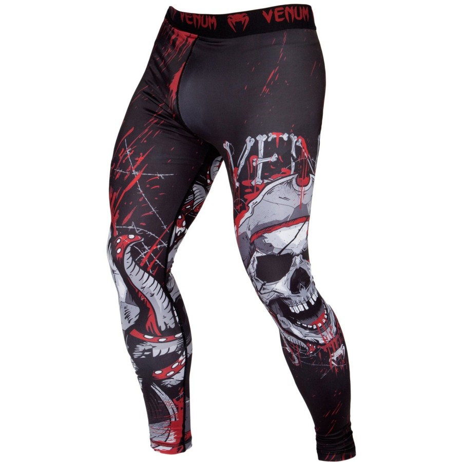 venum pirate 3.0 kompressionsstrumpfhose – schwarzrot