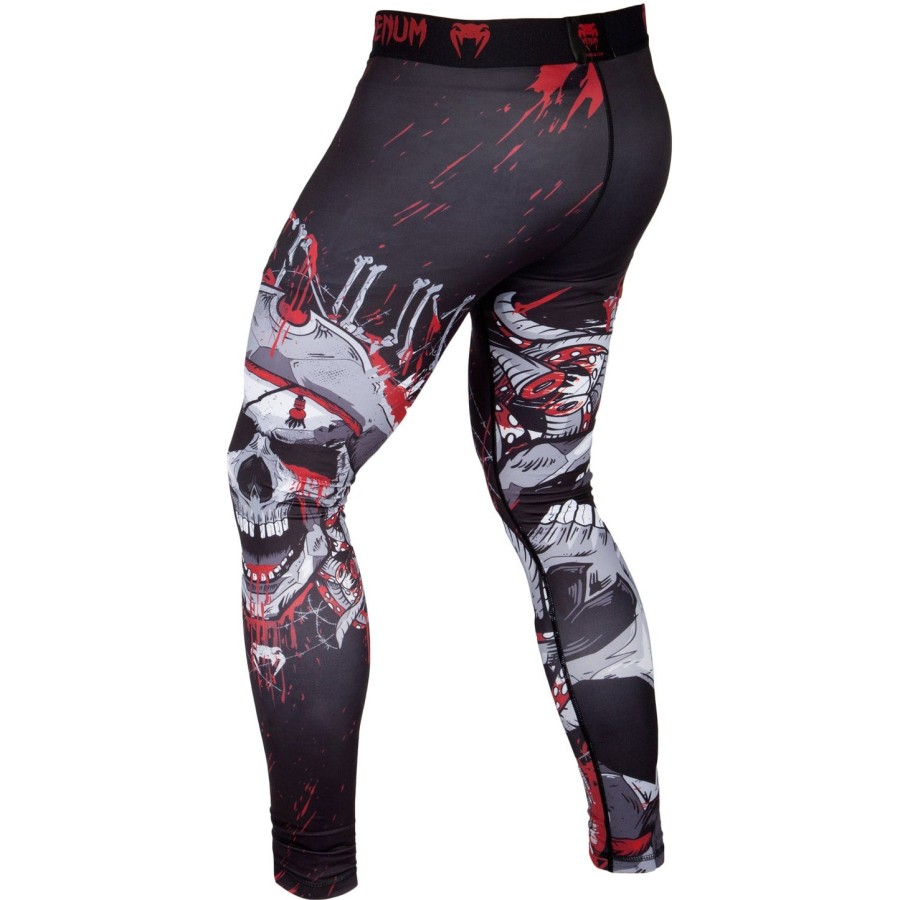 venum pirate 3.0 kompressionsstrumpfhose – schwarzrot