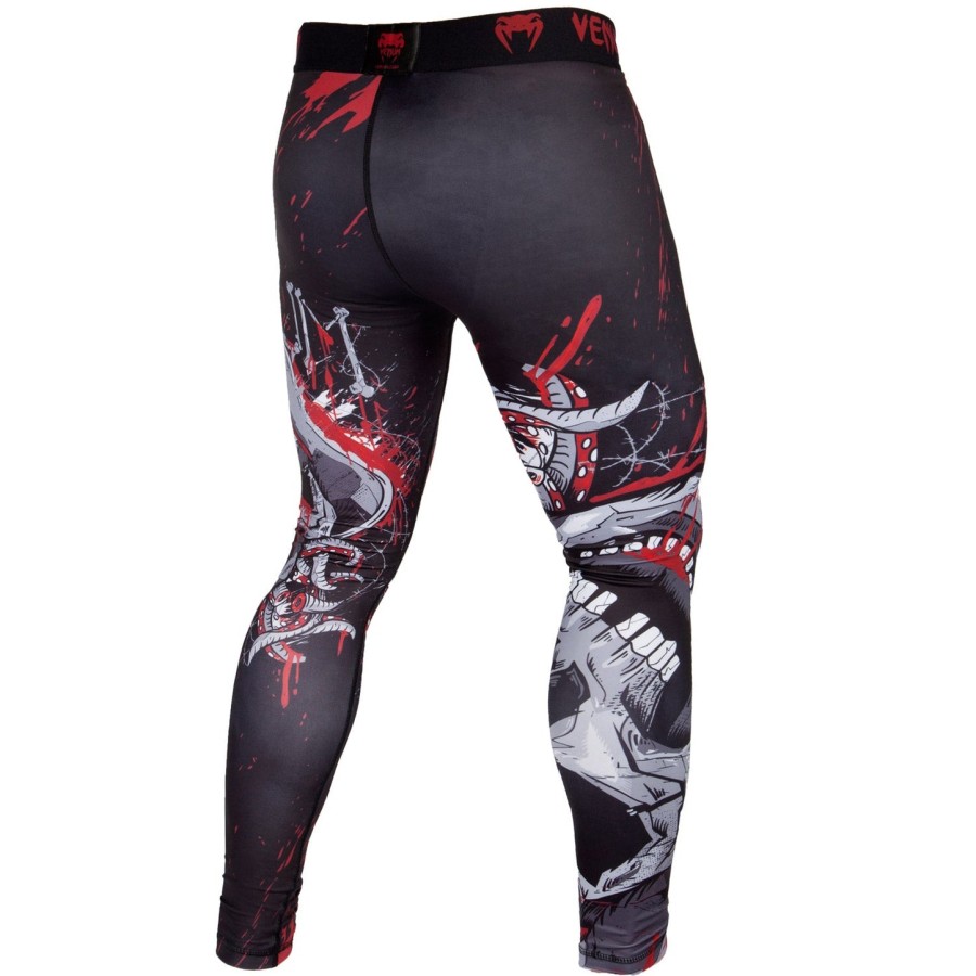 venum pirate 3.0 kompressionsstrumpfhose – schwarzrot
