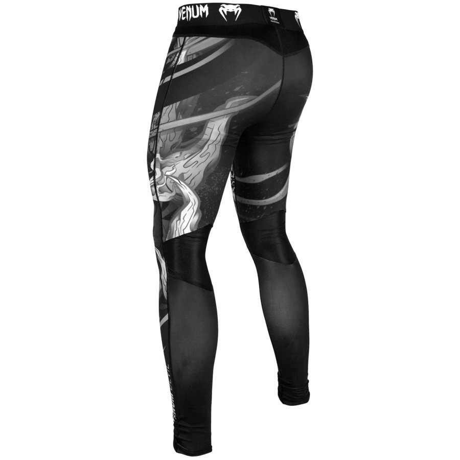 venum devil kompressionsstrumpfhose – weißschwarz