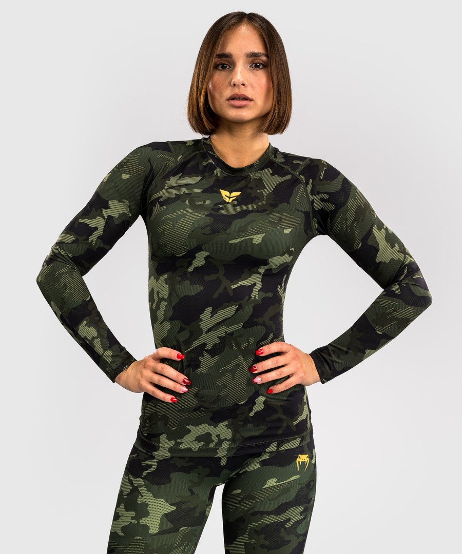 venum x sophia rose damen langarm-rashguard - waldtarnmuster