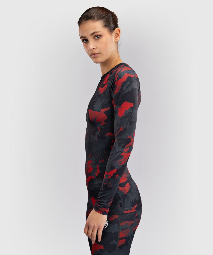 venum x sophia rose damen langarm-rashguard - urban red camo
