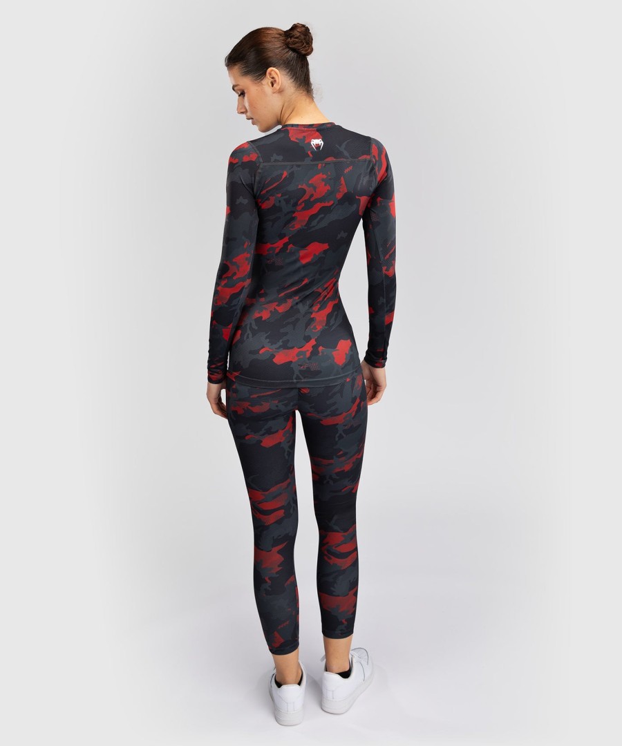 venum x sophia rose damen langarm-rashguard - urban red camo
