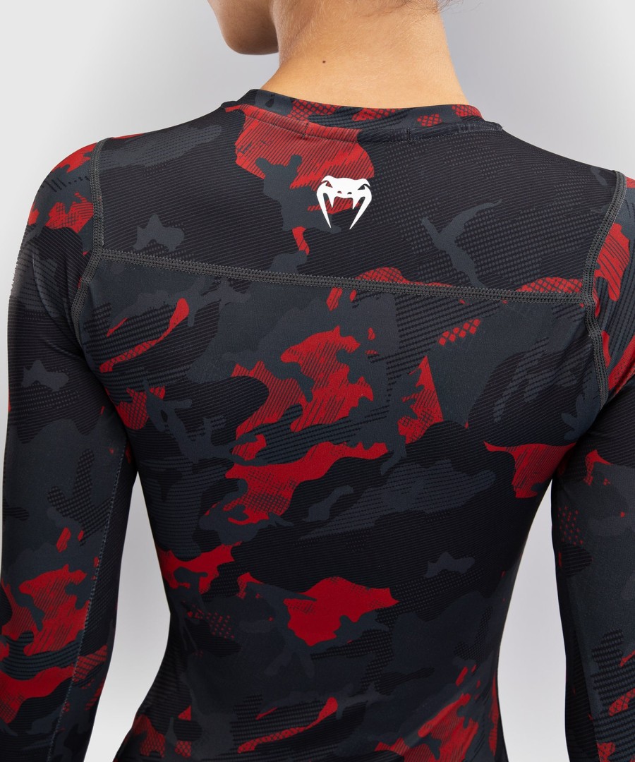 venum x sophia rose damen langarm-rashguard - urban red camo
