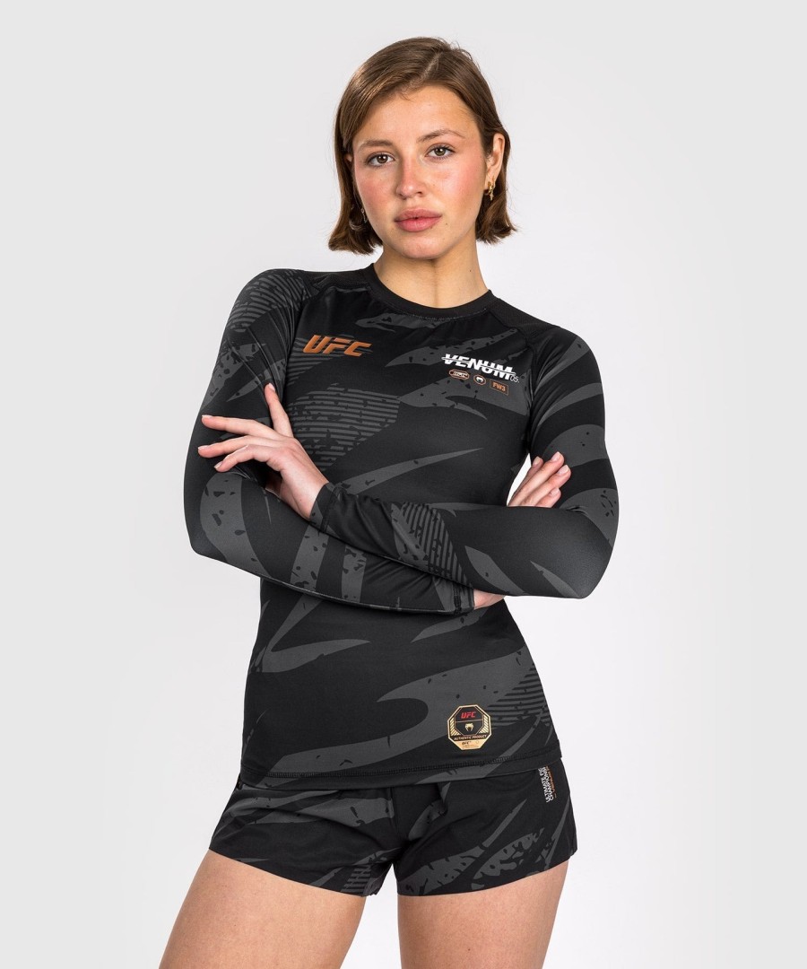 ufc adrenaline by venum fight week damen performance langarm-rashguard – urban camo
