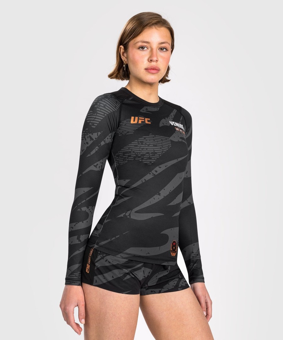 ufc adrenaline by venum fight week damen performance langarm-rashguard – urban camo