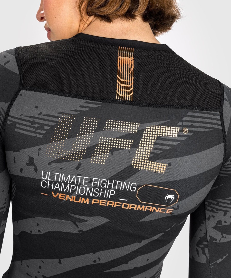 ufc adrenaline by venum fight week damen performance langarm-rashguard – urban camo